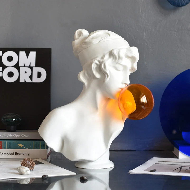 

Европейский [MGT] креативная полимерная скульптура в виде пузырьков жаберная портретная Современная поделка для дома гостиная декоративные ...