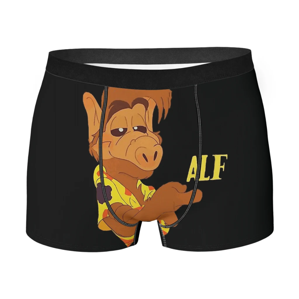 

Самодельные мужские трусы-боксеры, дышащее забавное нижнее белье из серии ALF The Animated, высококачественные шорты с принтом, подарки на день рождения