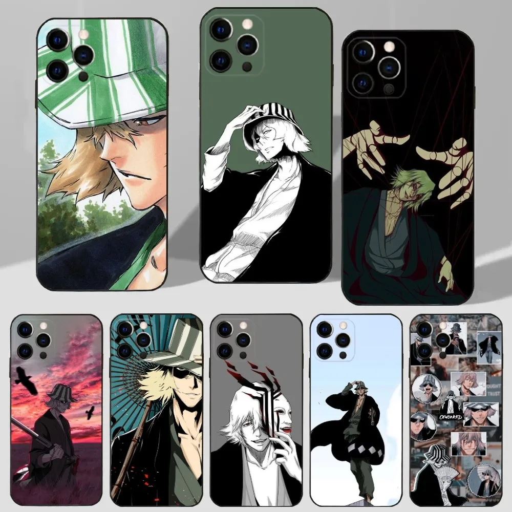 Чехол для телефона Anime K-Kisukes U-Uraharas iPhone 16 15 14 13 12 11 Plus Pro Max XS X XR SE Mini 8 7 мягкий