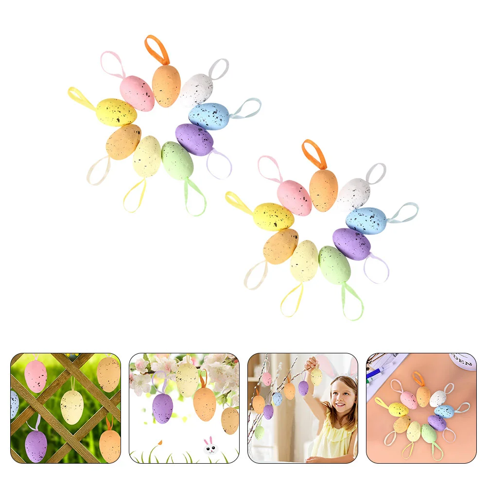

Easter Egg Eggs Ornament Party Painting Hanging Decorativeornaments Favor Stuffers Crafts Kids Basket Colored Glitter