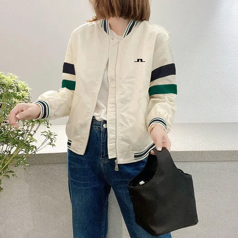 Golf Wear for Women's Golf Jacket Spring Fashion Casual Sport Zipper Windproof Golf Clothing High Quality Ladies Golf Tops Coats