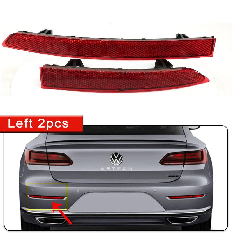 

Для Volkswagen VW Arteon 3H7 2018 2019 2020 2021 2022 2023 отражатель заднего бампера стоп-сигнал указатель поворота аксессуары