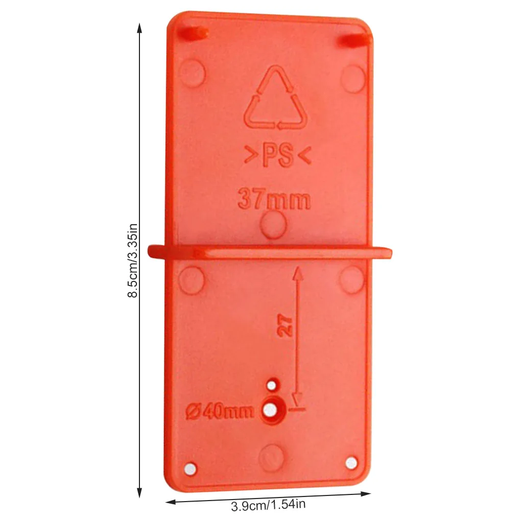 

Drill Guide Hinge Hole Opening Drill Locator Cabinet Door Jig Drilling Guide Woodworking Tool