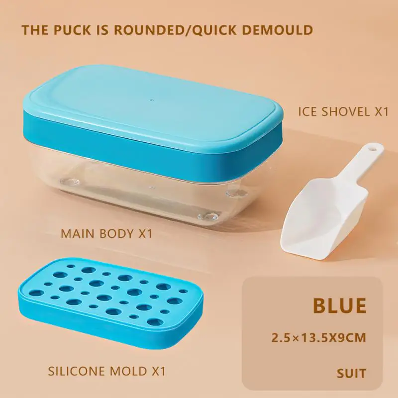 

Silicone Mold Ice Cream Maker Tool Silica Gel Ice Hockey 2023 Ice Storage Ice Lattice Household Self-made Ice Mould
