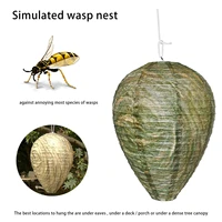 4pcs hanging wasp bee trap dropshipping fly insect simulated wasp nest effective pest control natural non toxic for hornet