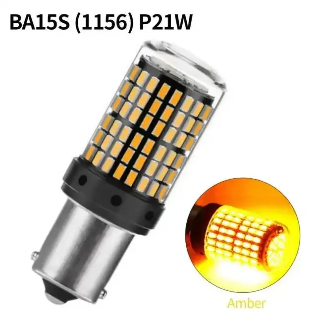 

2 шт. 1156 BA15S P21W BAU15S PY21W T20 7440 W21W 3157 1157 P21/5W W21/5W Светодиодные лампы 144smd светодиодные лампы CanBus для указателя поворота