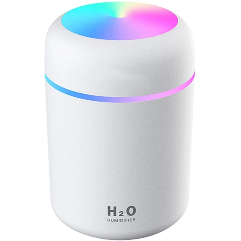 

Colorful Cool Mini Air Humidifier, USB Desktop Air Humidifier For Office, Bedroom Etc. (With 6 Spare Cotton Swabs)