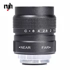 25 мм объектив для видеонаблюдения F1.4 TV + Крепление C + металлическая бленда для камеры Samsung NX NX1000 NX210 NX20  NX200  NX11  NX100  NX5  NX10