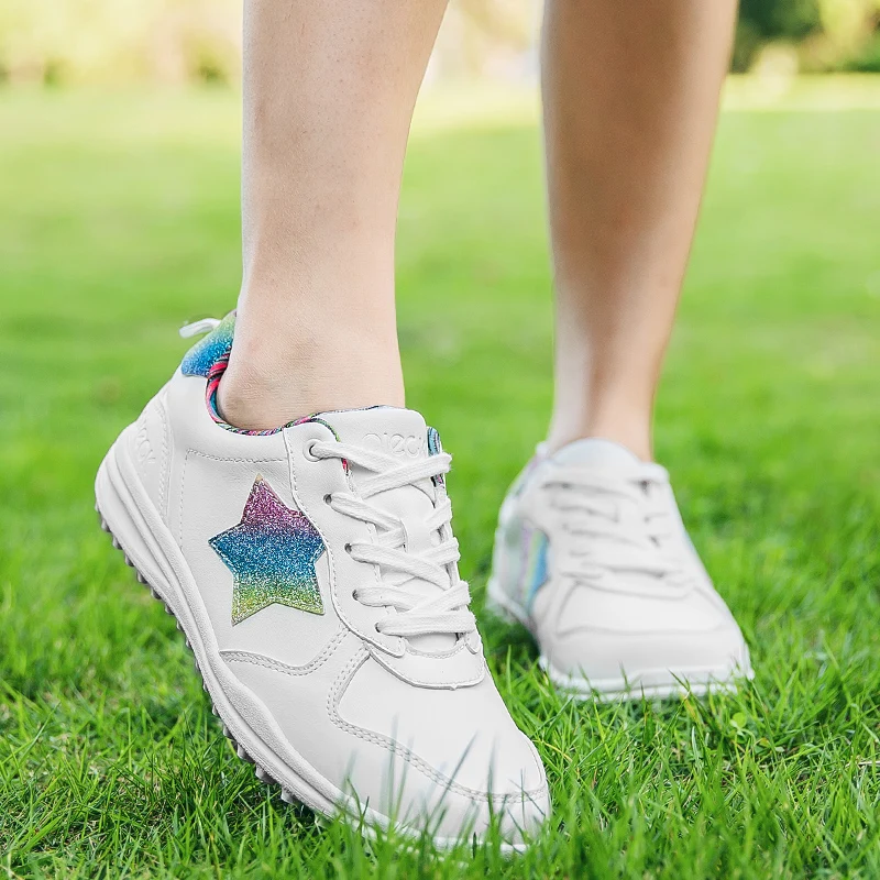 2023 Brand Women's Professional Golf Shoes Leather Women's Shoes Outdoor Waterproof Non-slip Sports Shoes Golf Training Shoes