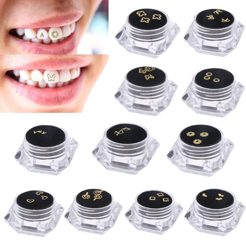 

3Pcs/box Dental Metal Crystal Jewelry Tooth Gems Tooth Beauty Diamond Ornaments Tooth Decorations