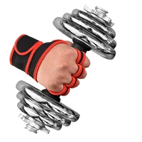 weightlifting menwomen half finger gloves gym workout training bodybuilding gloves dumbbell fitness half finger gloves