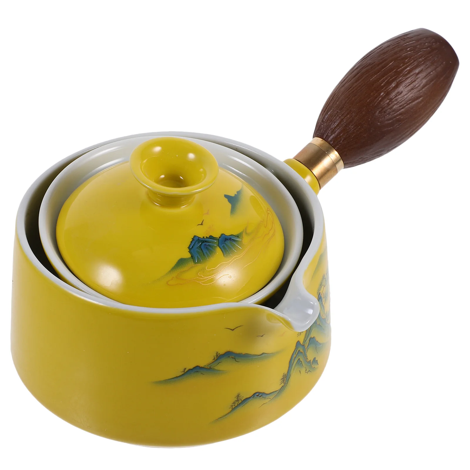 

Portable Tea Kettle Teapot Practical Anti-scald Ceramic Teakettle 360 Degree Rotation Kettles