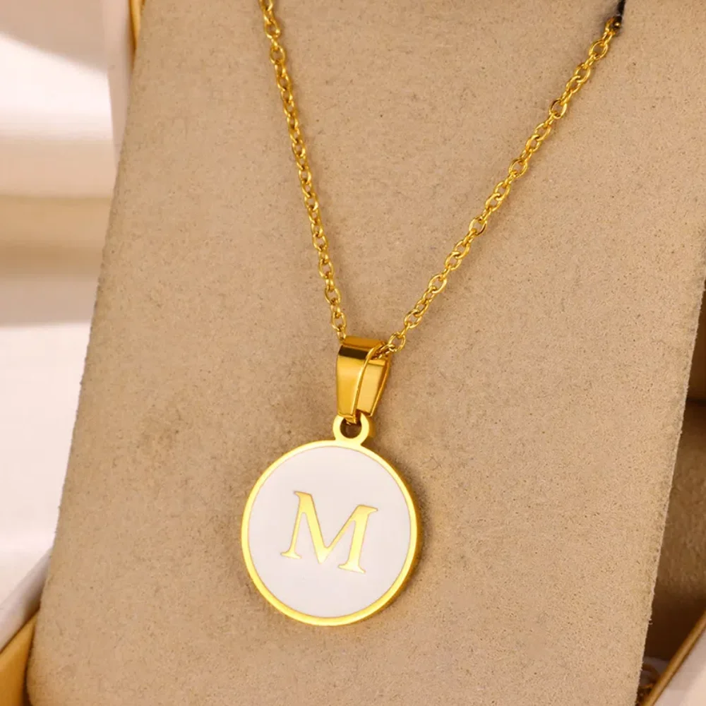 Ожерелье Унисекс Золотого Цвета С Подвеской В Виде Буквы Геометрические