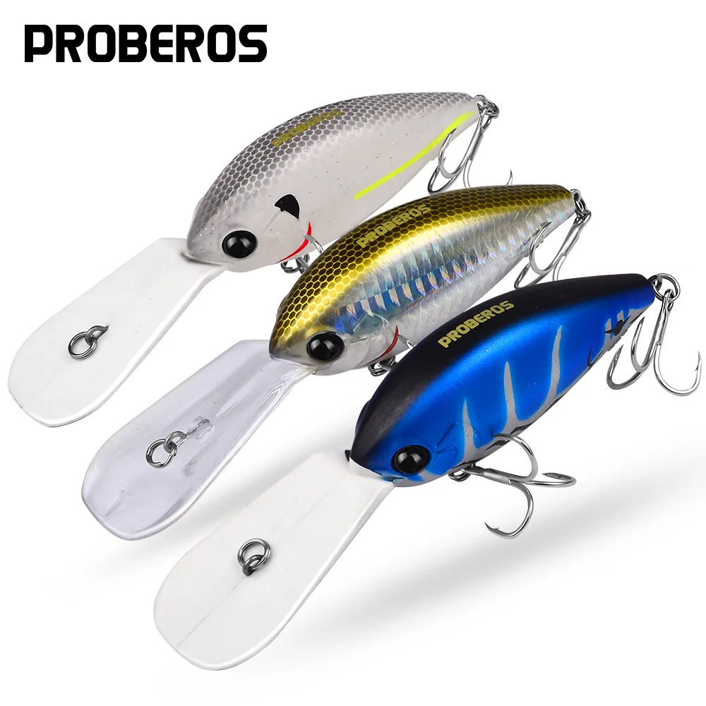 

PROBEROS 5PCS Noisy Crank Baits 12.5cm-24.5g Topwater Fishing Lures Ratting Crankbaits With Anti-rusty Hooks Hard Wobblers Pesca