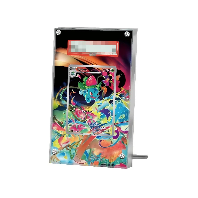 Фото Акриловый защитный чехол-брелок для карт Pokemon PTCG Ivysaur, коллекционный, для аниме-игр, подарок, ручная работа №2