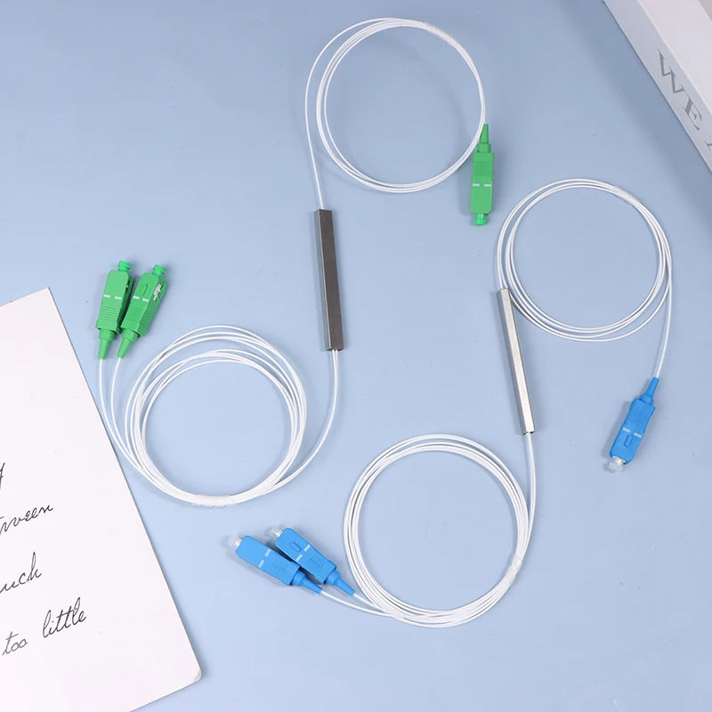 Волоконно-оптический разветвитель ПЛК 1x2 SC/APC SC/UPC Мини-безблокировочный разъем 1*2