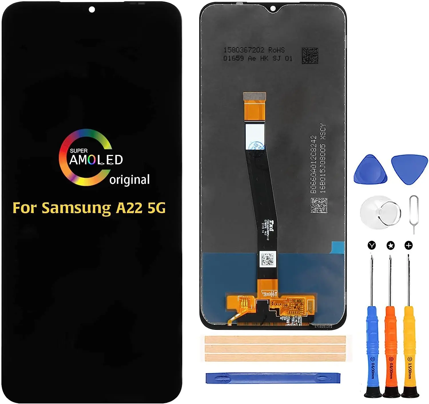 

Samsung Galaxy A22 5G A226 6.6 inch Screen Replacement for SM-A226B SM-A226B/DS LCD Display Touch Digitizer Full Assembly
