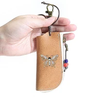 women key case wallet car keychain case key bag pouch unisex key holder wallet car key holder keychain key chain organizer