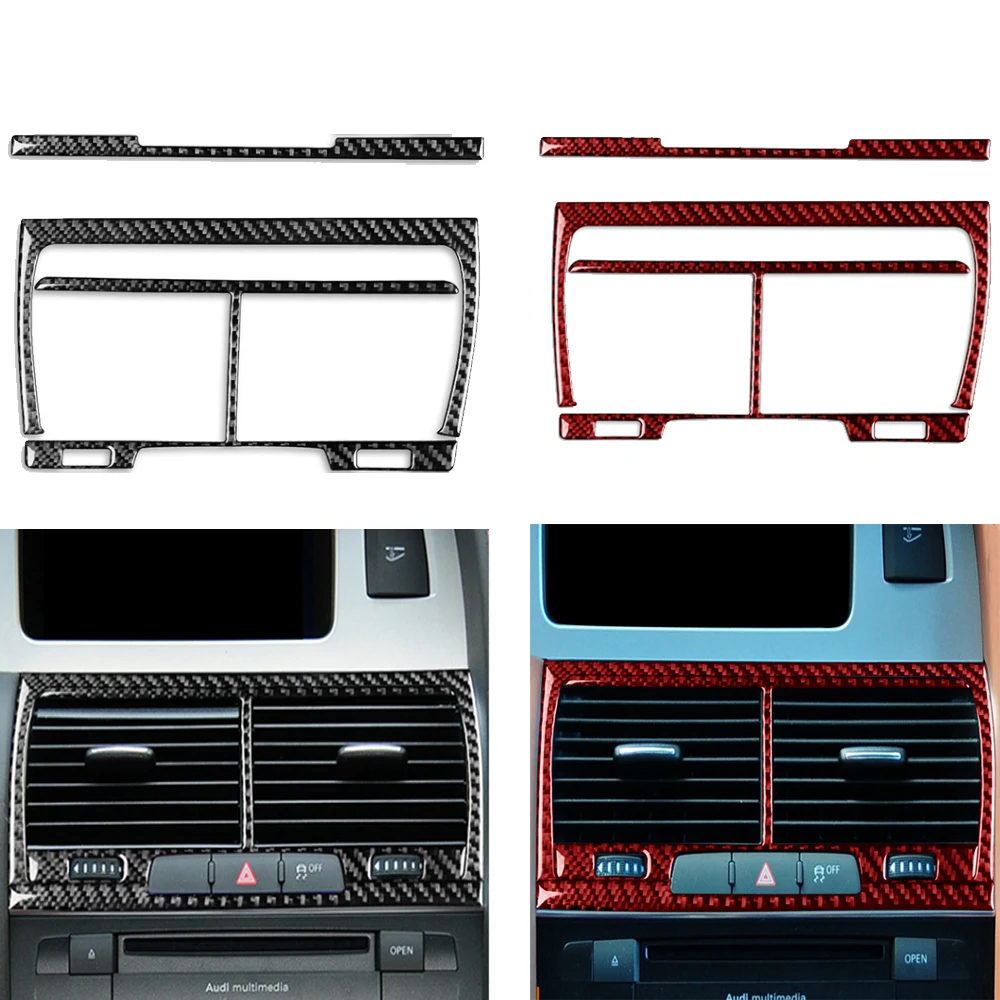 

Для Audi Q7 2007 2008 2009 2010 2011 2012 2013 2014 2015 центральный воздуховод из углеродного волокна, автомобильные аксессуары