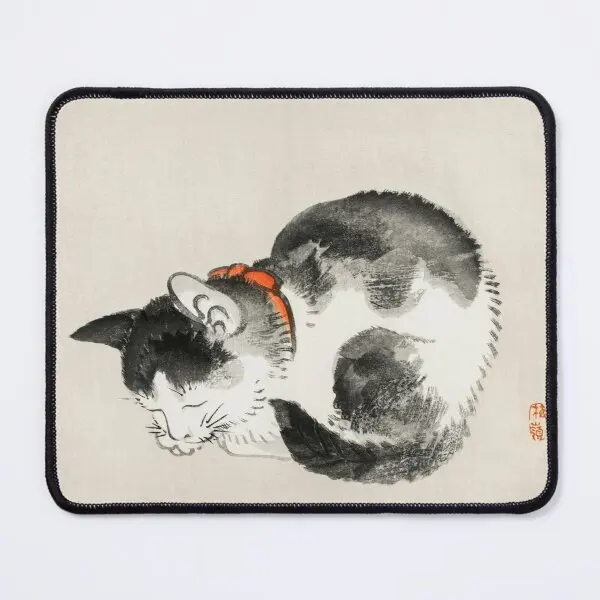 Sleeping Cat Japanese Print By Kono Ba  Mouse Pad Carpet Table Gaming Gamer Play Desk Anime PC Mat Keyboard Mousepad Computer