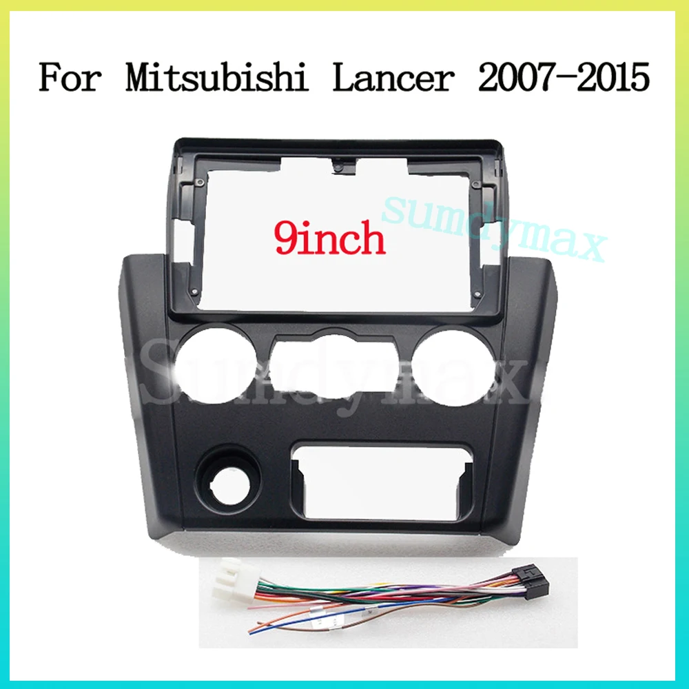 

9 Inch Car Radio Frame For Mitsubishi Lancer 2007-2015 Dash Kit Install Facia Console Bezel Adapter
