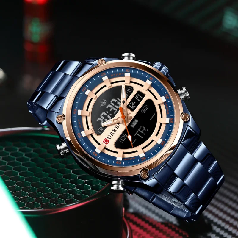 Мужские наручные кварцевые часы с хронографом