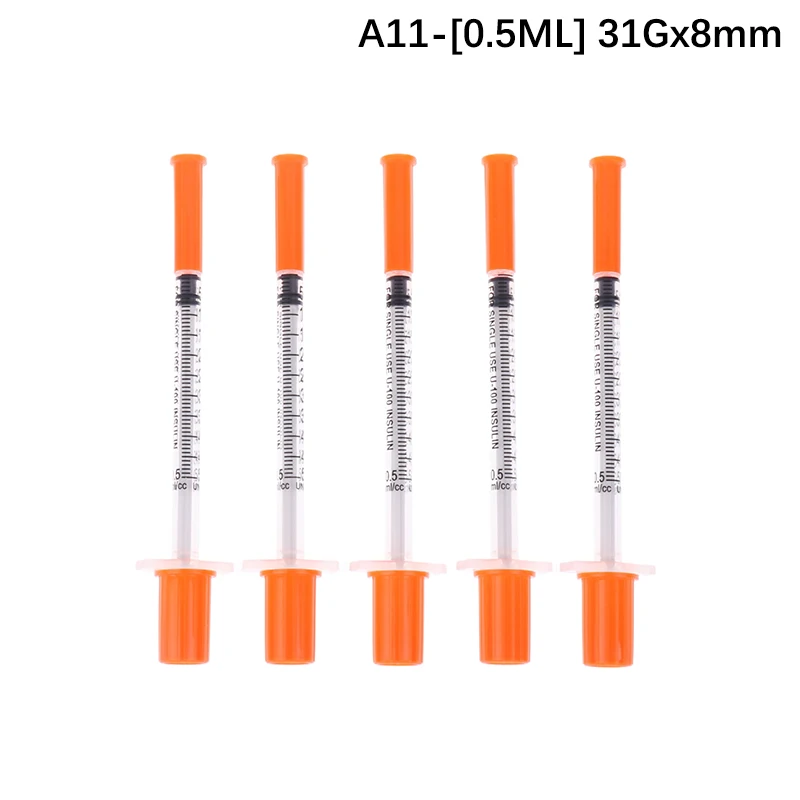 Одноразовые ветеринарные шприцы JETTING 5 шт., 0,3/0,5/1 мл