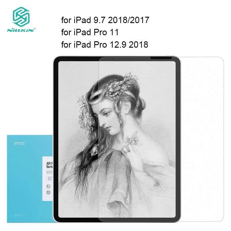 

Nillkin Paper-like Film for iPad 9.7 2017 2018 /iPad Pro 12.9 2018 2020 /iPad Pro 11 2018 2020 Matte Paper Texture Sketch Film