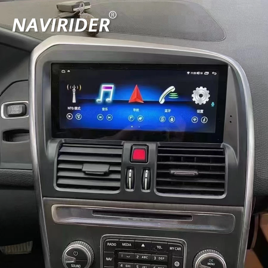 8 &quotQled экран 256 ГБ Android 14 автомобильный радиоприемник мультимедиа для Volvo XC60 2011-2017