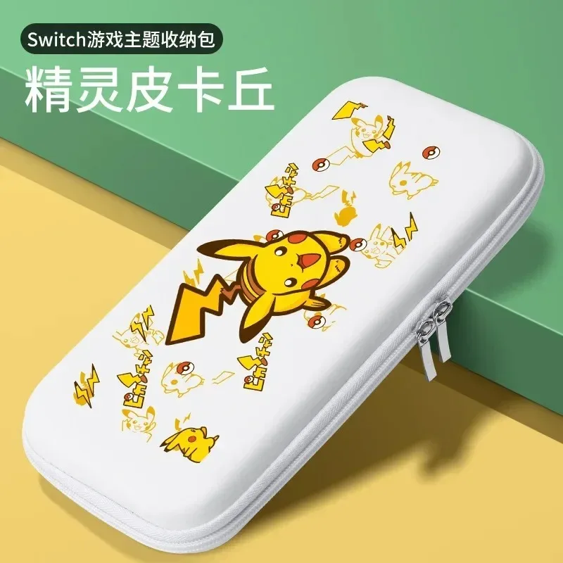 Фото Сумка для хранения Pokemon Pikachu для консоли Switch OLED NS, защитный чехол с жестким корпусом, игровые аксессуары, портативная сумка-чехол в стиле аниме №5