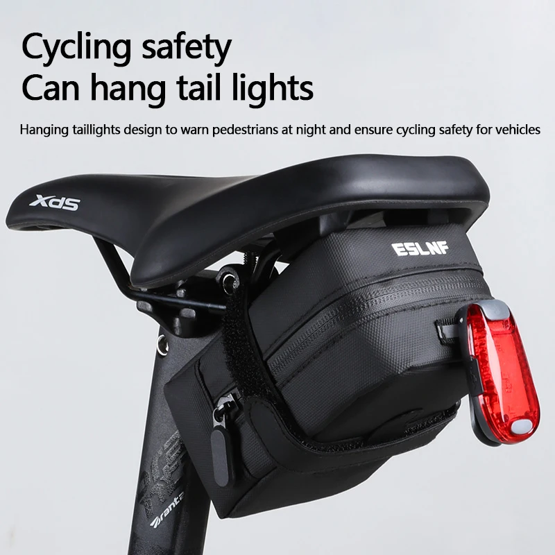 Велосипедная Сумка-седло светоотражающая вместительная сумка на заднее сиденье