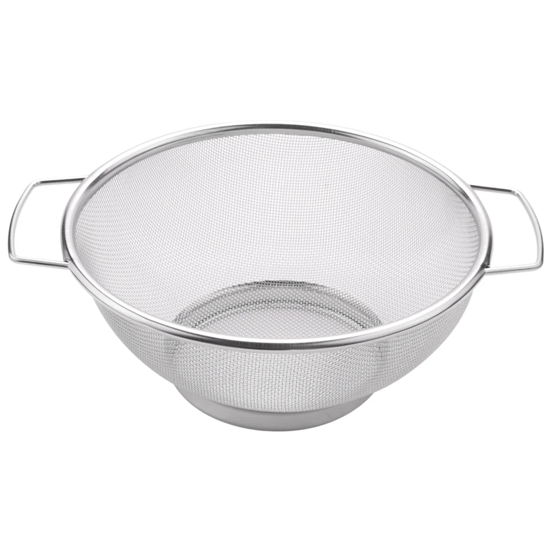 

Stainless Steel Fine Mesh Strainer Bowl Drainer Vegetable Sieve Colander Sifter