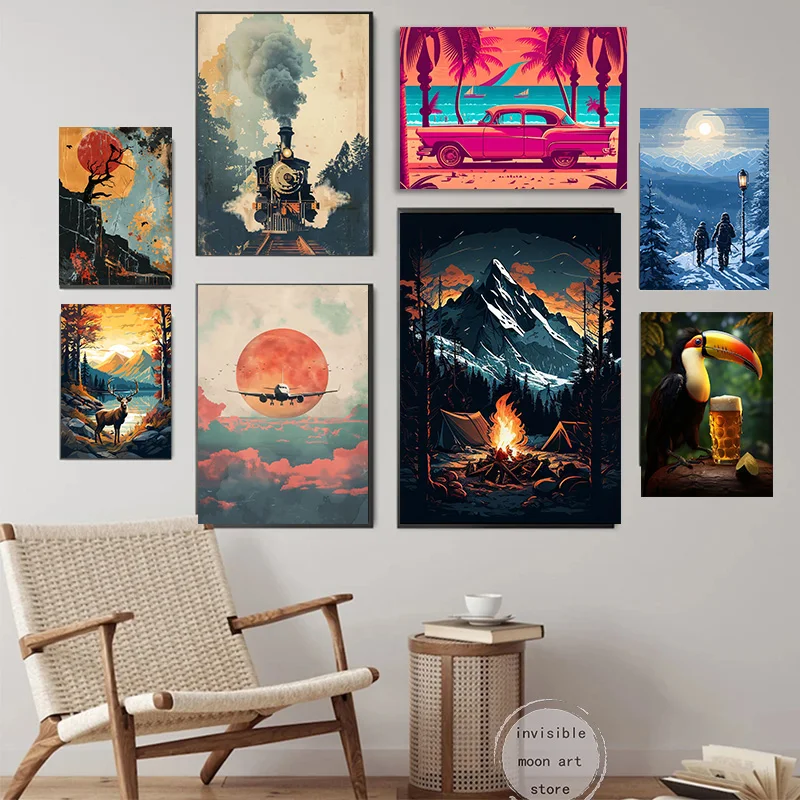 Иллюстрация природного ландшафта горная река снег двигательная фотография