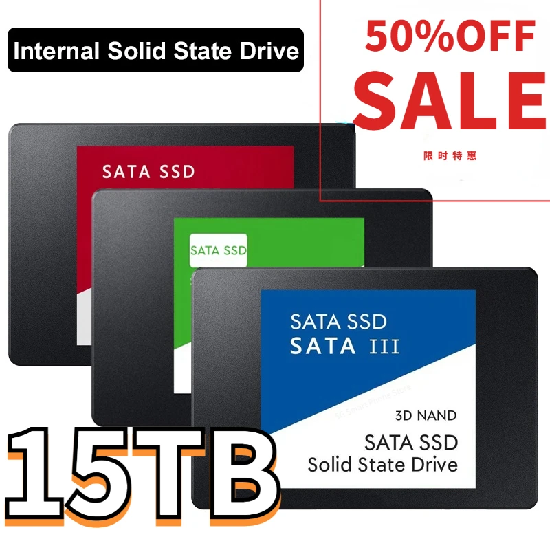 

2023New High Speed Sata III 1TB 2TB 8TB SSD Drive Hard Drive Internal Solid State Drive 2.5inch for Laptop Microcomputer Desktop