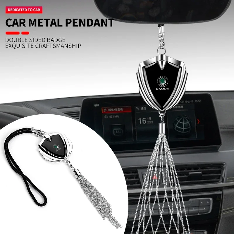 Автомобильный орнамент логотип подвеска украшение для Skoda Octavia MK2 MK1 2 3 A5 A7 A8 Fabia Karoq