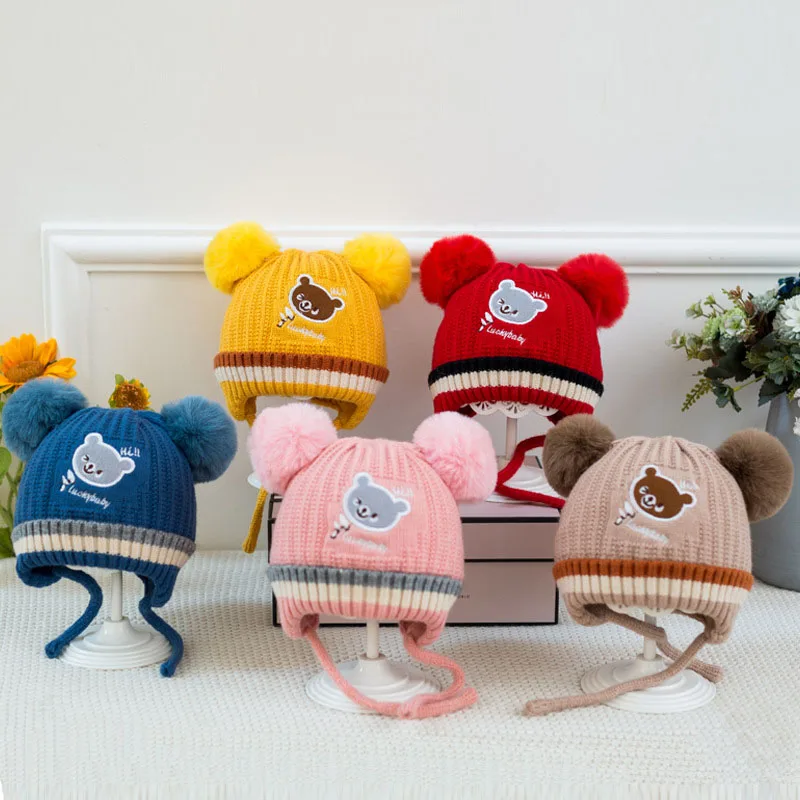 

Fashion Baby Hat for Boys Knit Baby Beanie for Kids Cap Children Hats for Girls Baby Bonnet Toddler Cap Infant Accessories 1-4Y