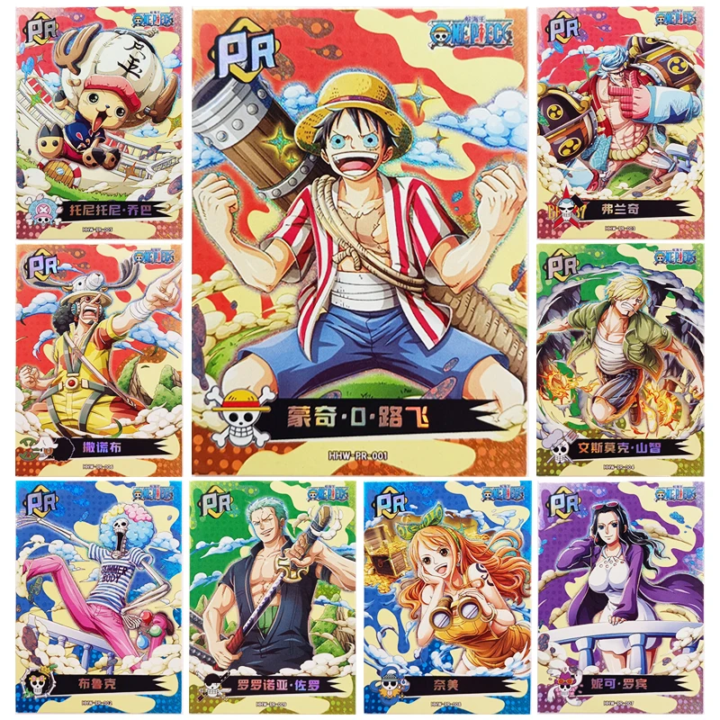 

ONE PIECE PR редкая карта Луффи Зоро Нами аниме персонажи Бронзирующая Коллекция игровые карты детские игрушки рождественские подарки на день рождения