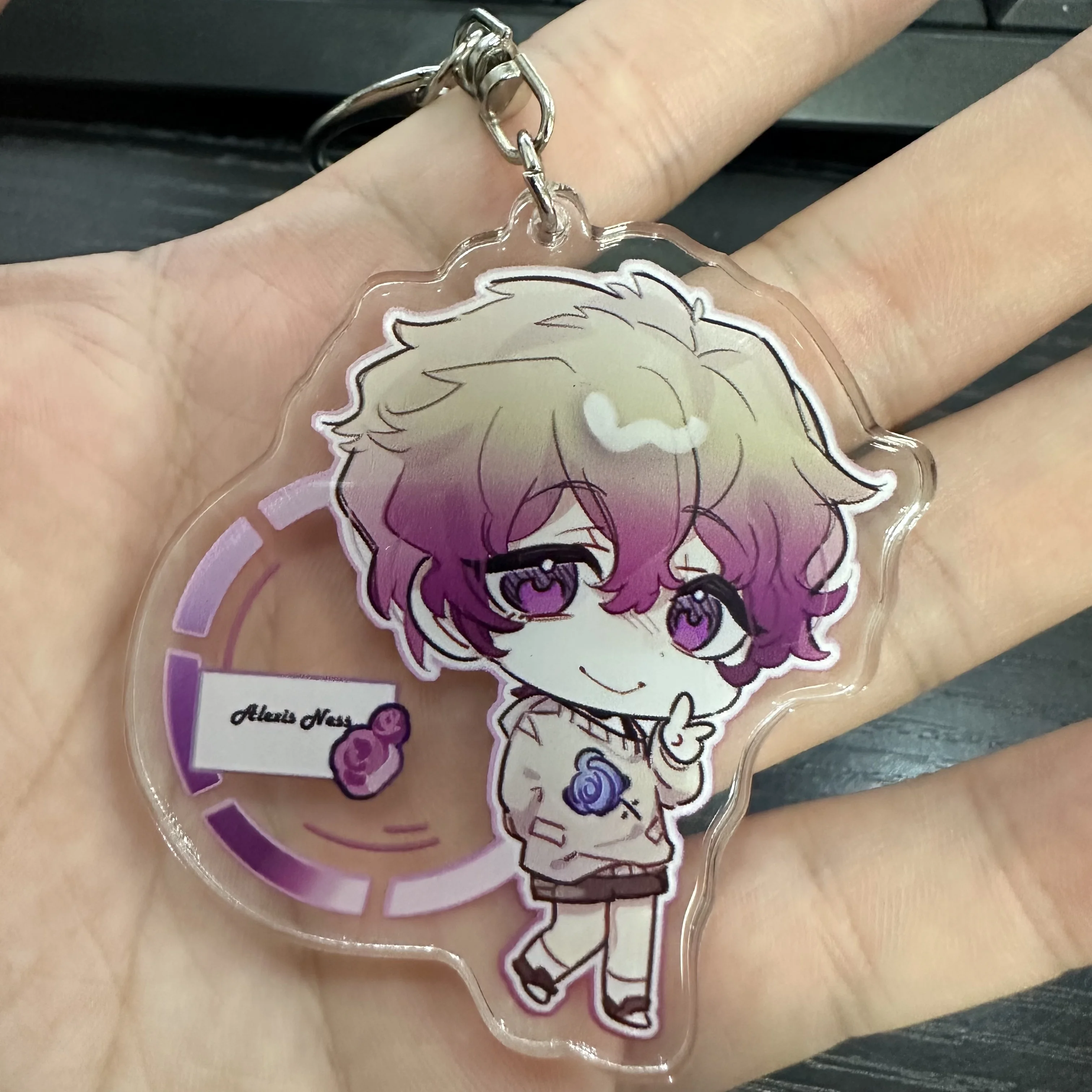 Акриловые брелки с аниме принтом 6 см