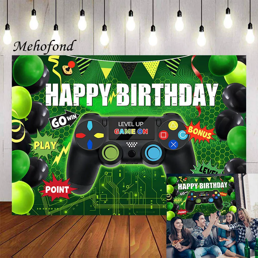 

Фон для фотосъемки Mehofond для видео игр с уровнем нивелира игровых игр на фотографиях фотостудийный баннер