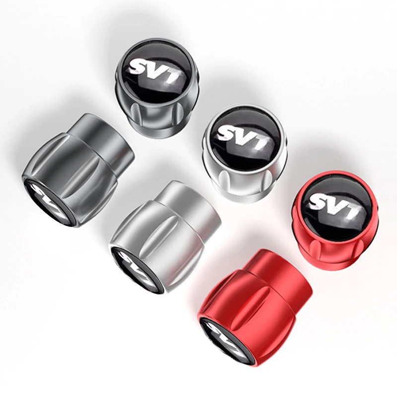 

4Pcs/Set Aluminium Alloy Tire Stem Valve Caps Car Dustproof Waterproof Caps SS VXR SVT Logo For Cars Bike Motorcycle Accessories