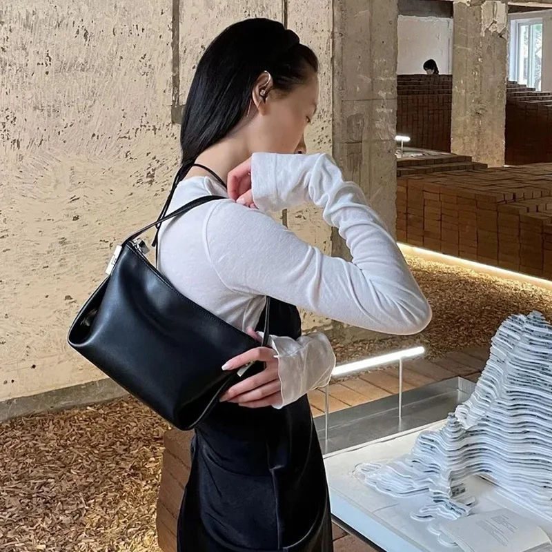 Fashion Exquisite Shopping Bag Retro Casual Women Totes Shoulder Bags Female Leather Solid Color Handbag for Women 2023 New