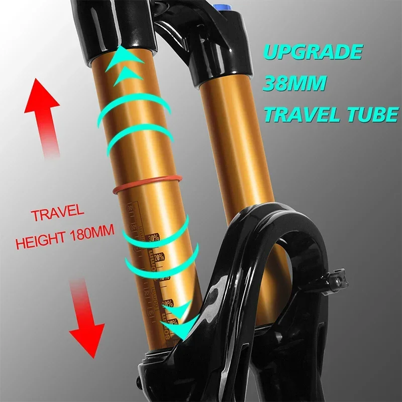 Воздушная вилка BUCKLOS MTB Enduro для велосипеда 27 5/29 дюймов подвески 180 мм путешествий 51