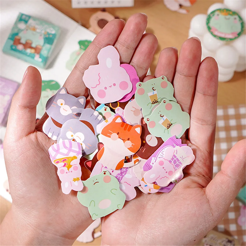 

45pcs Cute Cartoon Animal Family Stickers Car Rabbit DIY Scrapbooking Diary Planner Decoration Kawaii Stationery Sticker