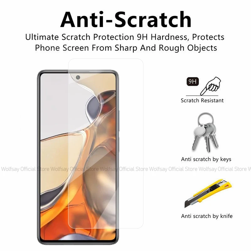 2/4 шт. Защитное стекло для экрана Xiaomi Poco M6 Plus