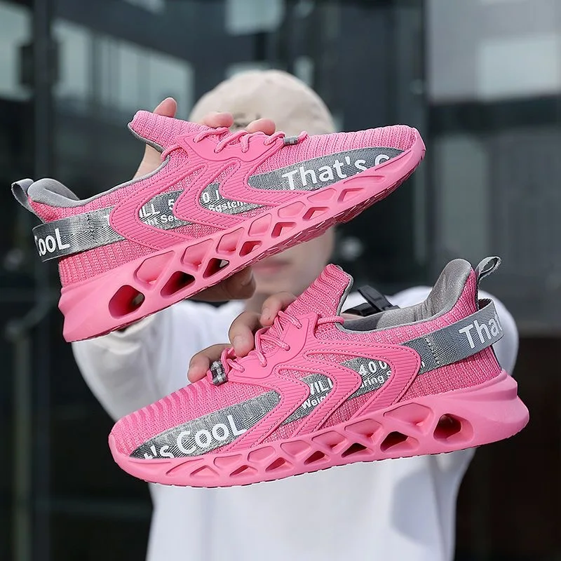 Men's and women's fashion sports shoes color matching cushioned running shoes women's training competition breathable tennis sho