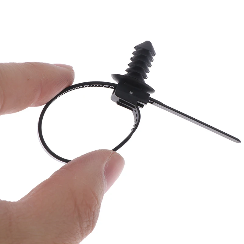 M8 отверстие съемный резьбовой нейлоновый пластиковый автомобильный мотоцикл кабельная стяжка автомобильный фиксатор клипса крепление автомобильные крепления
