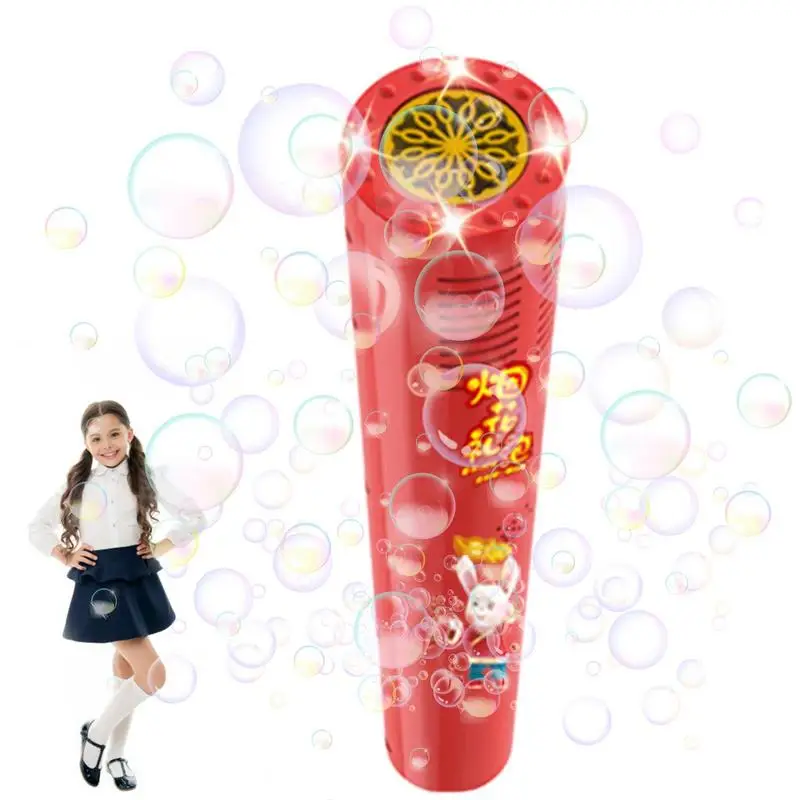 

Bubble Firework Machine 2023 New Years Firework Bubble Machine Toys With 12 Holes Electric Bubbles Machine For Outdoor