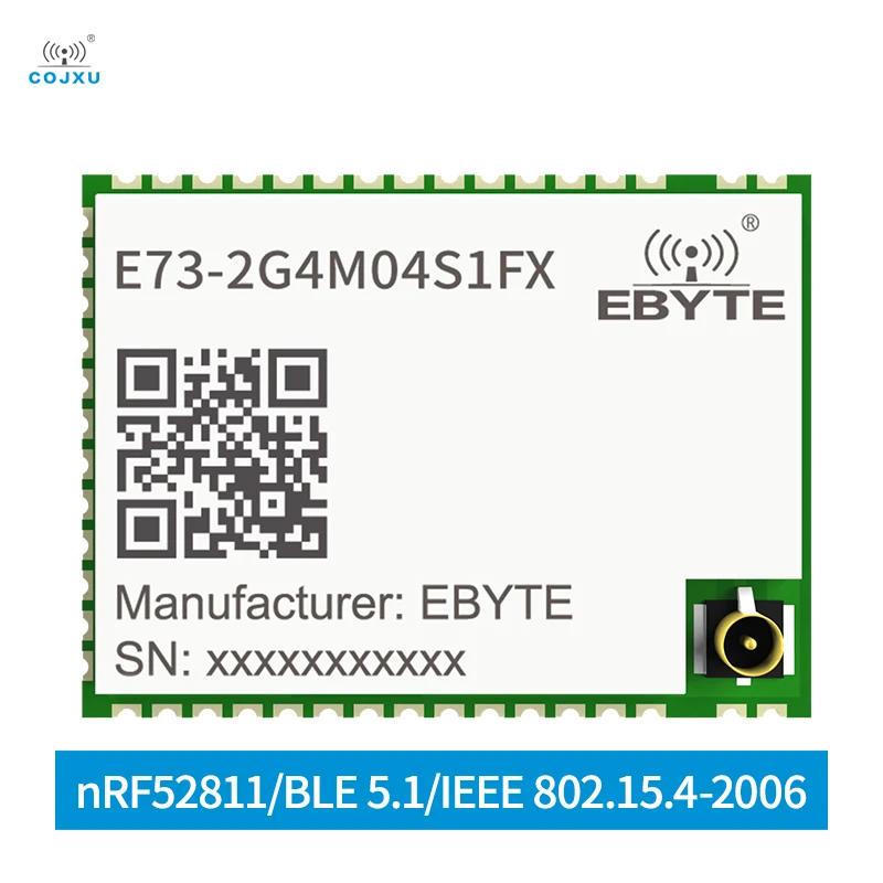 

Соединитель nRF52811 BLE 5,1 SOC e rf IPEX, малогабаритный, 2,379 ~ 2,496 ГГц, сетчатый, с низкой мощностью