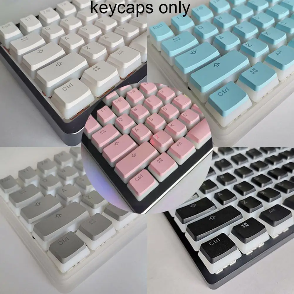

Комплект колпачков на клавиши HyperX, двойные колпачки PBT, с прозрачным слоем, для механических клавиатур полностью 104, черный G6L9