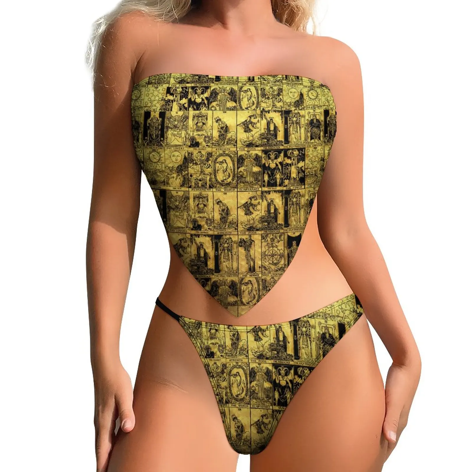 

Купальник-бикини женский спортивный с эффектом пуш-ап